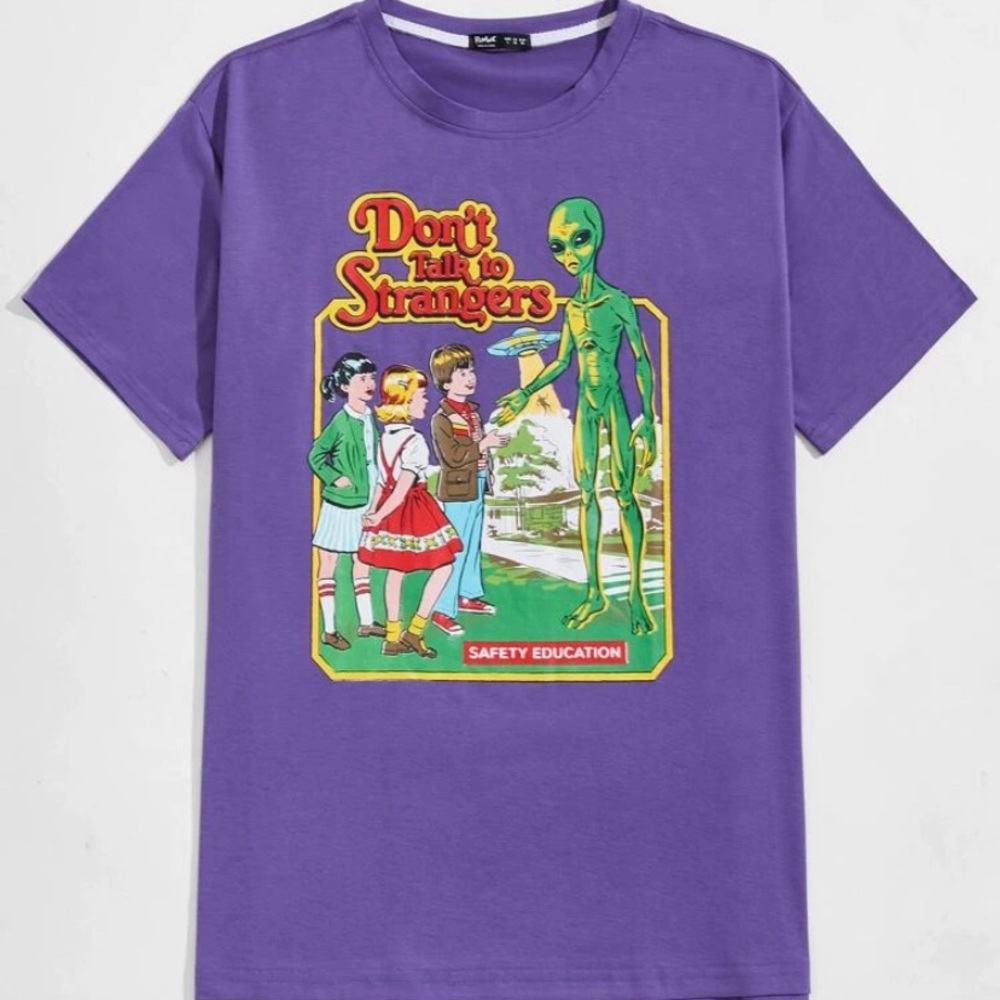 Steve Rhodes Guys Alien & Slogan Graphic Tee